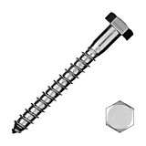 Шуруп саморез 8х70 с шестигранной головкой DIN 571